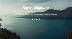 Desktop Screenshot of kayakmagazine.com